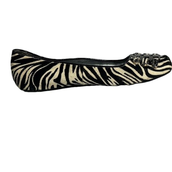 Calvin Klein Pazia Zebra Print Ballet Flats Size 7.5M - Picture 8 of 13